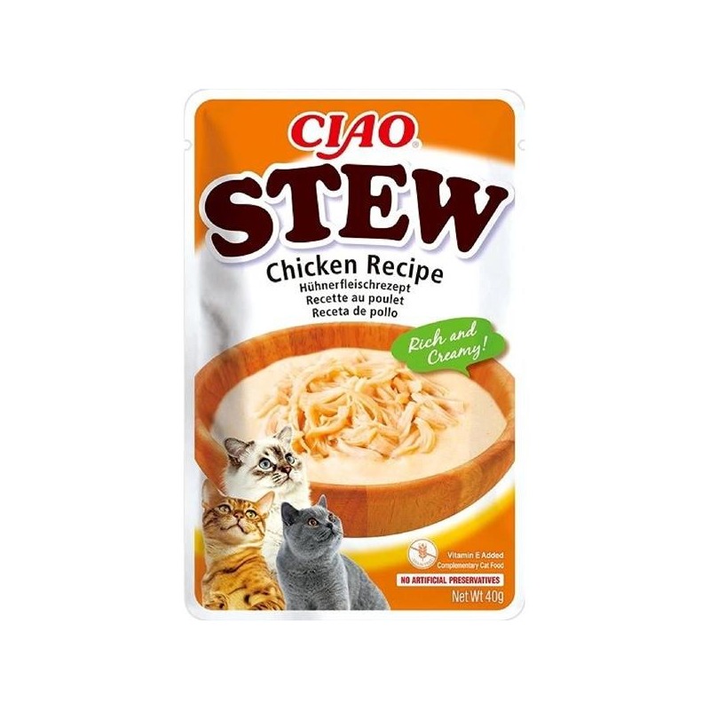 Inaba CIAO Stew Cat Kapsička Kura 1 ks 40 g